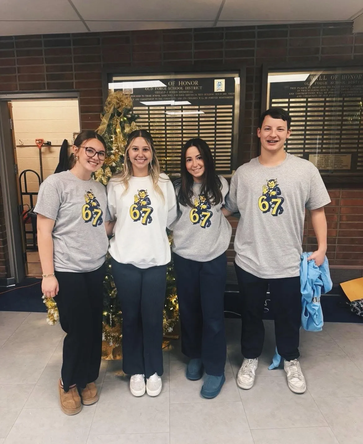 School spirit hoodies